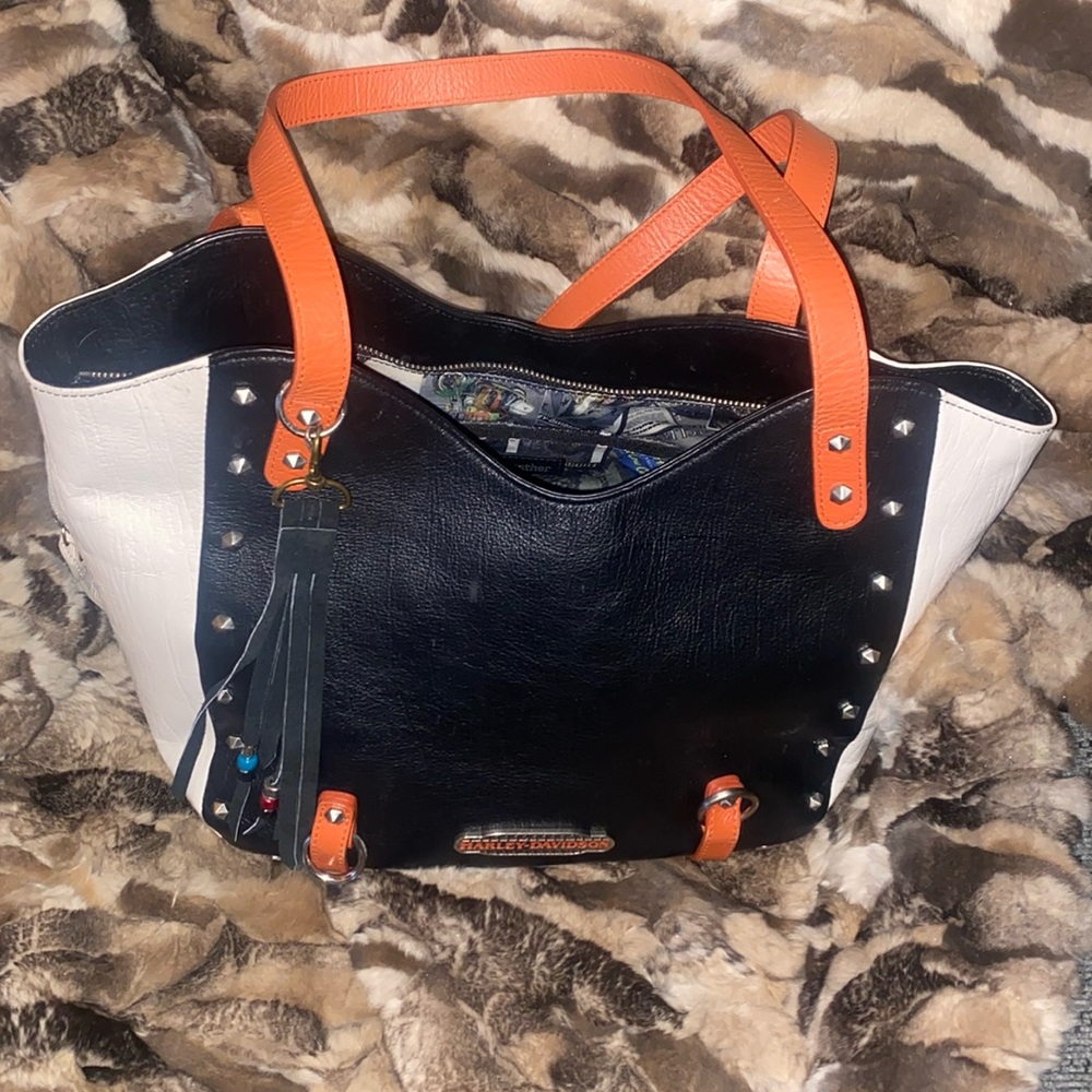 Harley Davidson large tote CCC Zip pocket - Picture 5 of 9